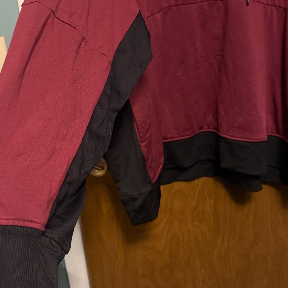 MTA Sport Men’s Burgundy and Black Hoodie Sweater Size XXXL - Picture 2 of 4